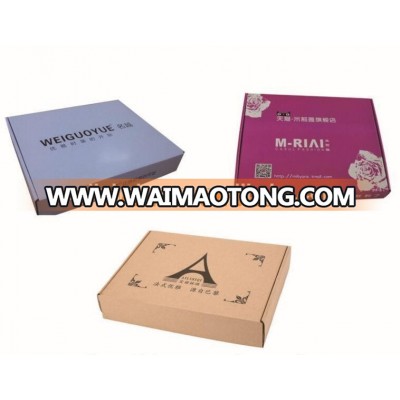 Custom Printed Corrugated Mailer a4 Size Fancy Clothes Paper Box